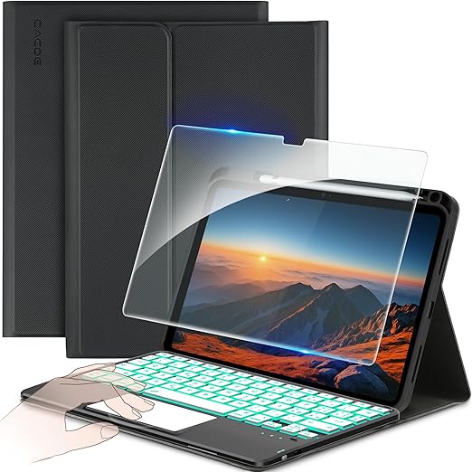 Cover + Tastiera Ipad A16 Nero